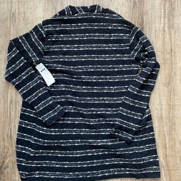 𝅺THREE Dots Anthropologie Metallic Open Cardigan Sweater - Picture 5 of 10